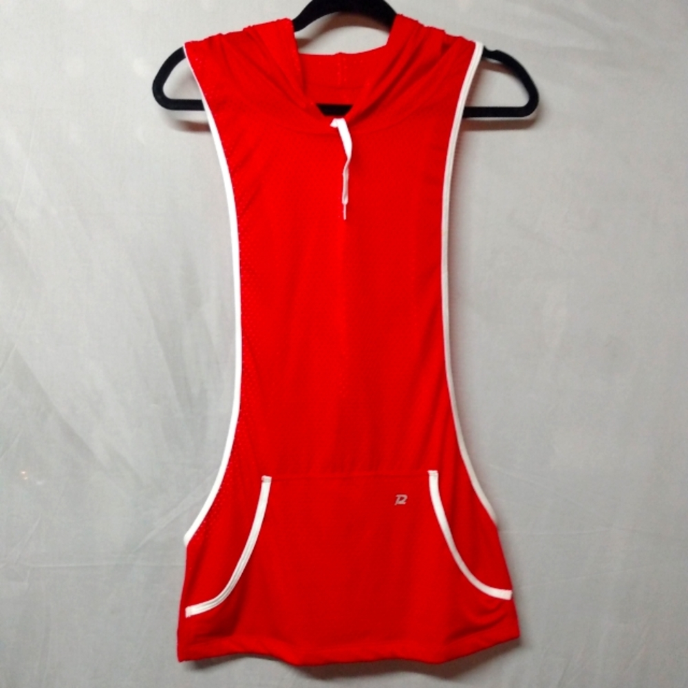 Pistol Pete sexy red tank MESH hoodie